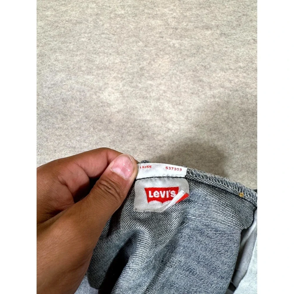 Levis 501 Straight Fit Jeans Men 36x36 Blue Denim Cotton Button Fly Mid Rise